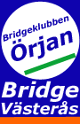 Kvarnby GK/Bridges logo 'Man fr klver ruter hjrter spader i Kvarnby GKs lokaler'
